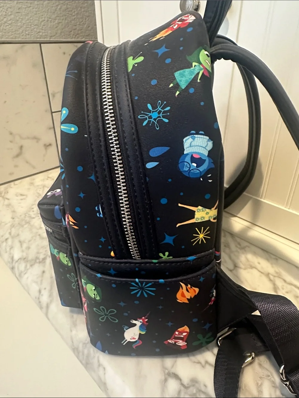 Disney Parks Pixar Loungefly Inside Out AOP Mini Backpack